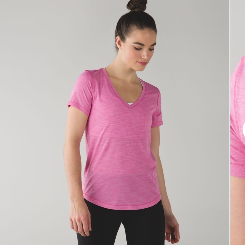 Lululemon What the Sport Tee Pink